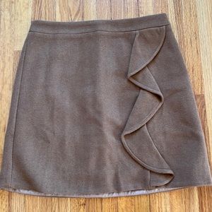 J. Crew mercantile skirt with pretty ruffle detail